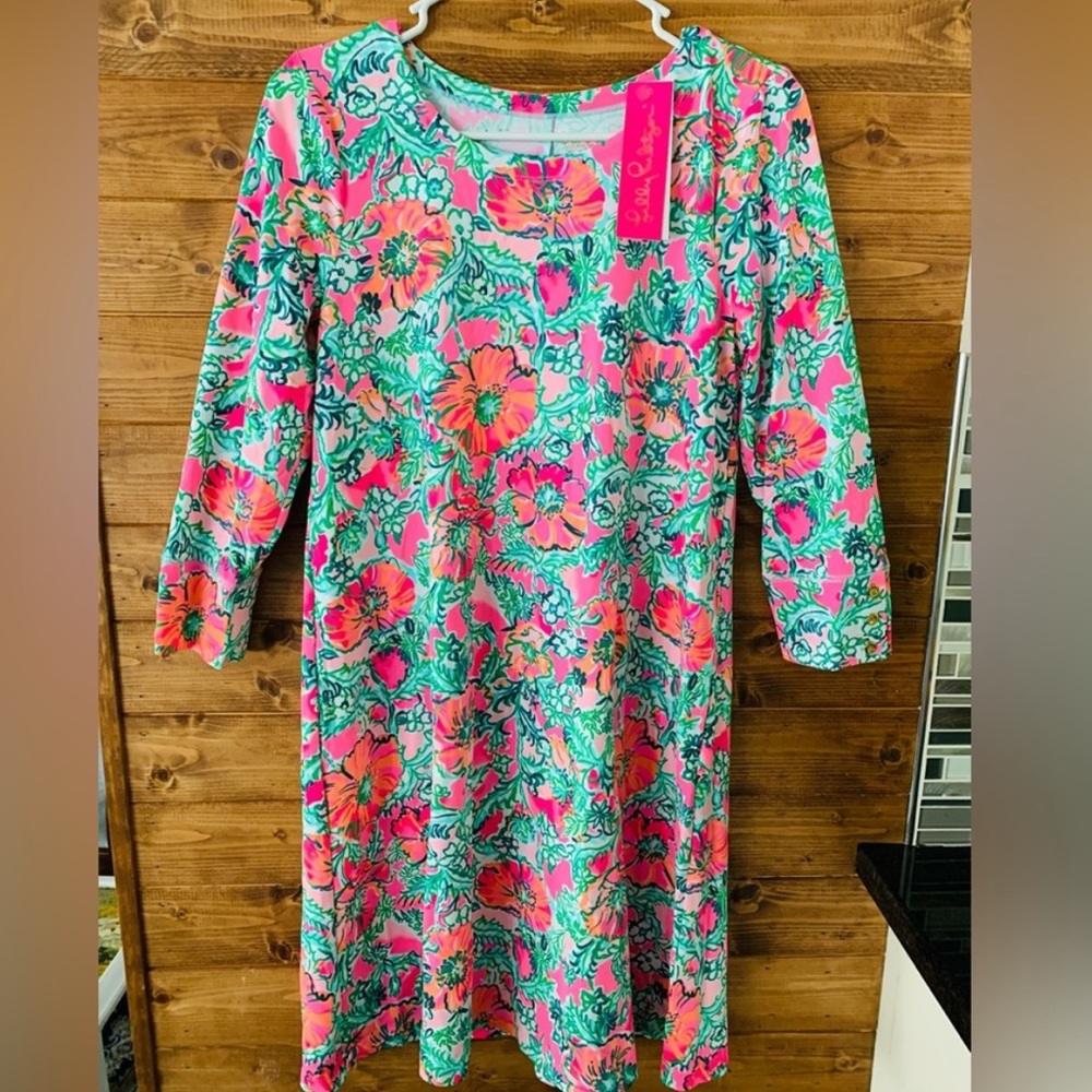UPF 50+ Solia Chillylilly Dress Soleil Pink Perfect Poppy